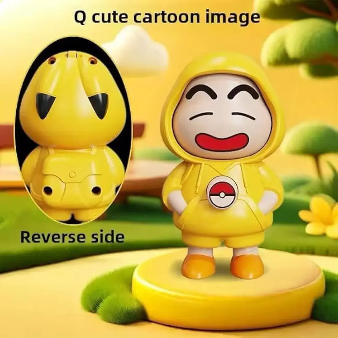 Shinchan Face-Changing Keychain – 3D Cartoon Mood Switcher - Martly
