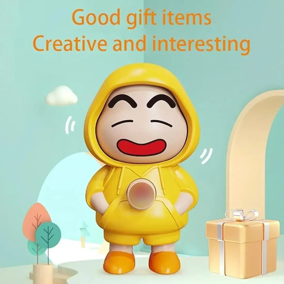 Shinchan Face-Changing Keychain – 3D Cartoon Mood Switcher - Martly