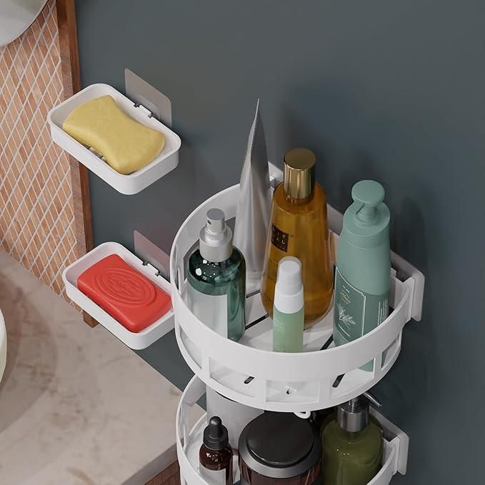 Bathroom Shelves with Hooks