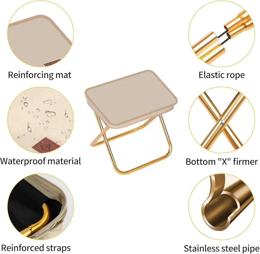 Foldable Camping Stool - Lightweight & Portable - Martly