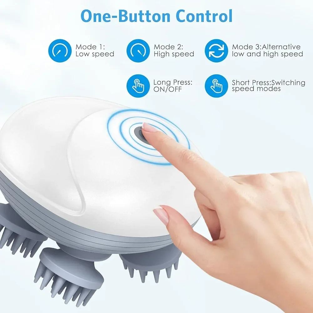 Electric Scalp & Head Massager – USB Rechargeable - Martly