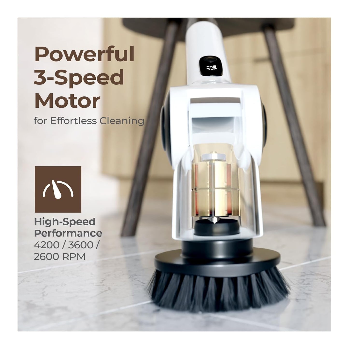 Electric Tile Scrubber – Portable Bathroom Cleaning Brush with Powerful Motor