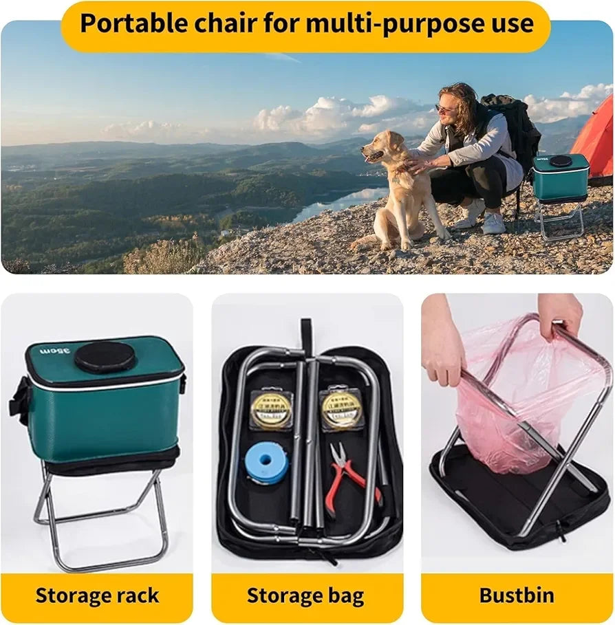 Foldable Camping Stool - Lightweight & Portable - Martly