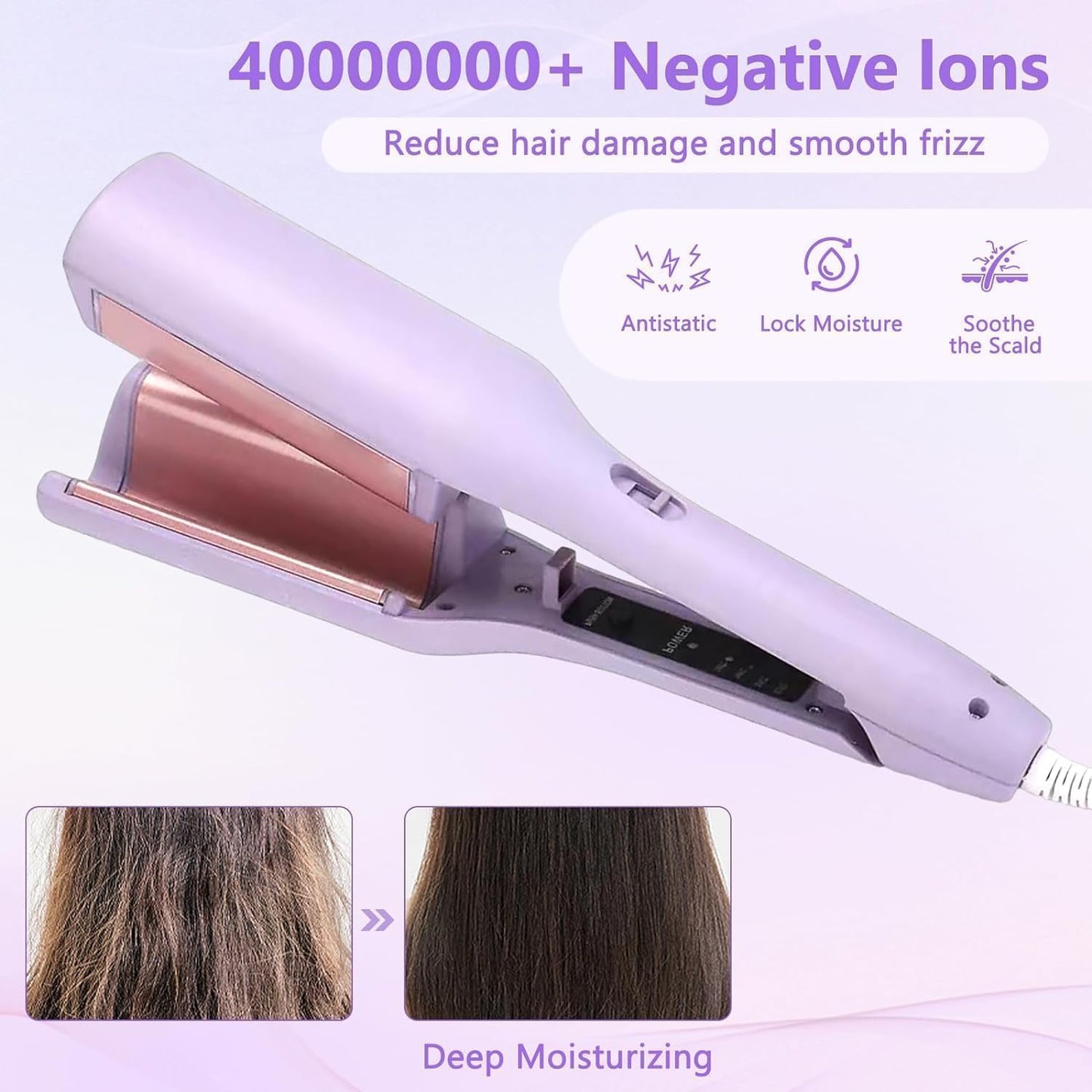 2-Barrel Ceramic Hair Waver – 32MM Deep Wave Curler