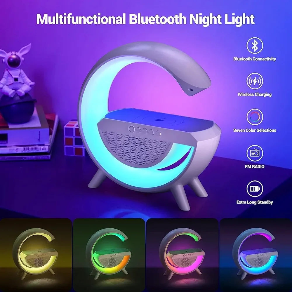 G-Shape Wireless Charging Speaker Lamp - Martly
