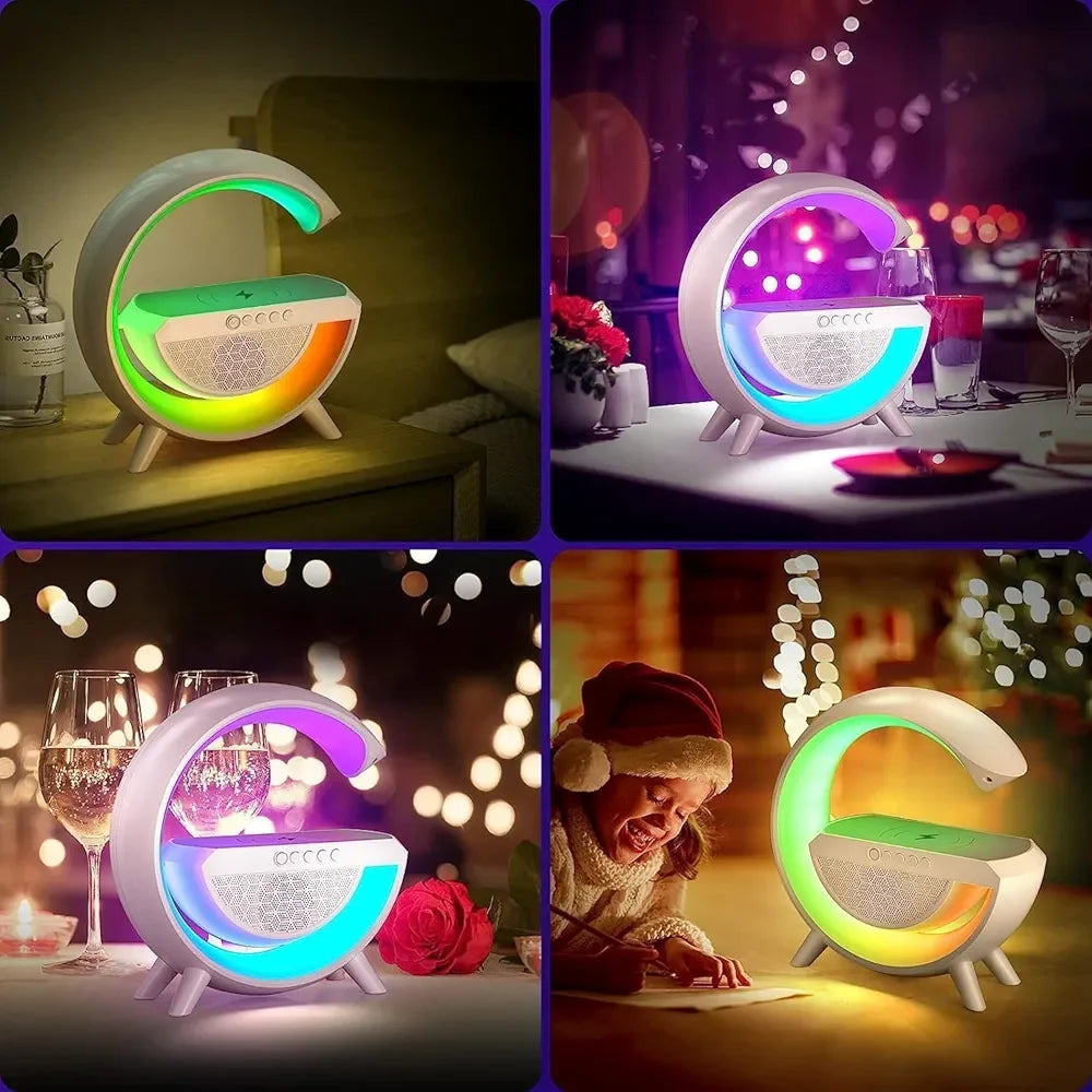 G-Shape Wireless Charging Speaker Lamp - Martly