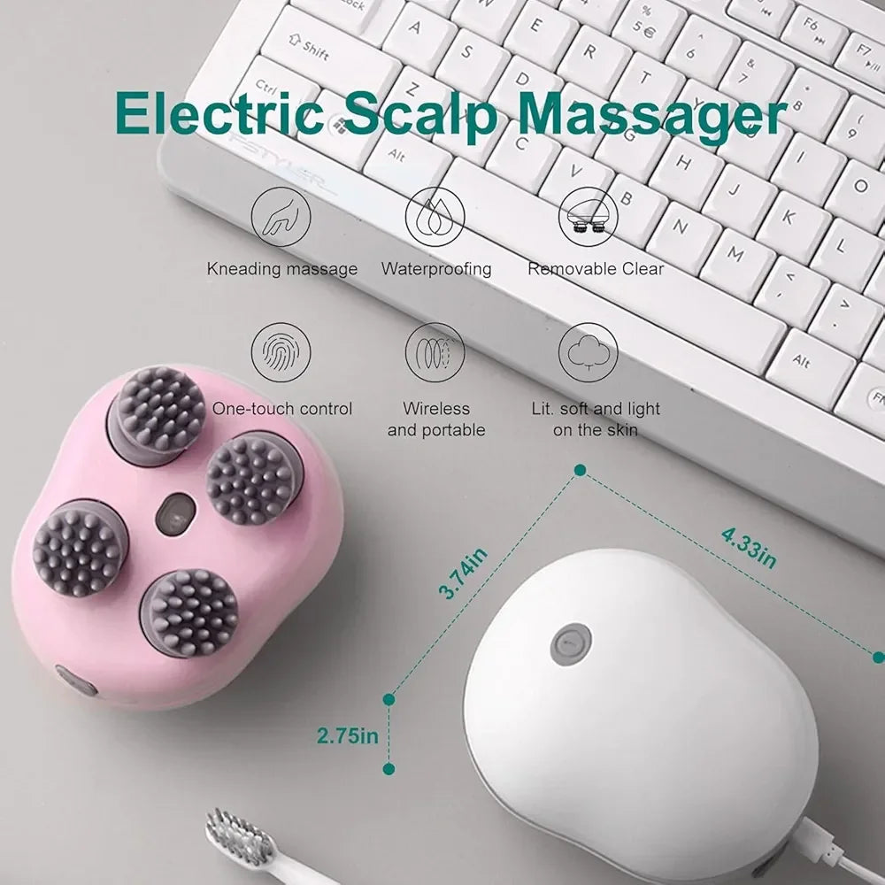 Electric Scalp & Head Massager – USB Rechargeable - Martly