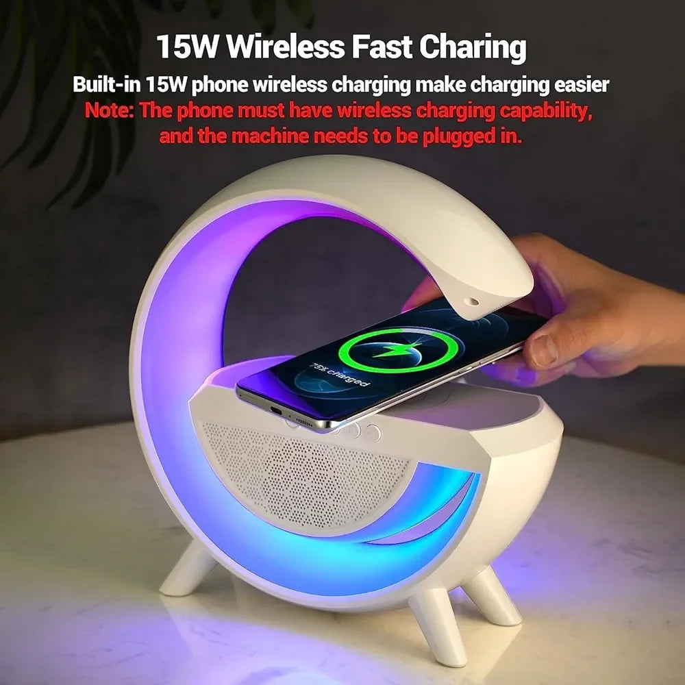G-Shape Wireless Charging Speaker Lamp - Martly
