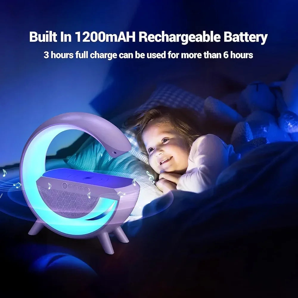 G-Shape Wireless Charging Speaker Lamp - Martly