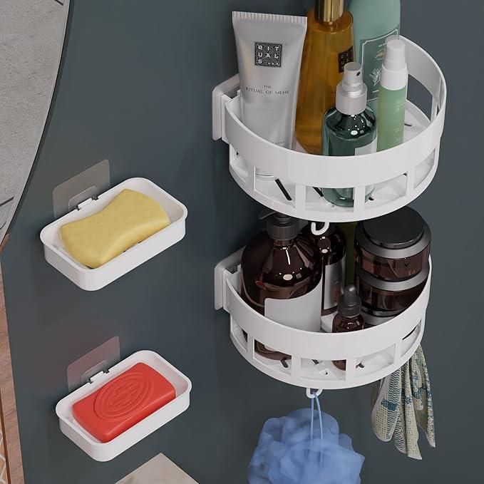 Bathroom Shelves with Hooks